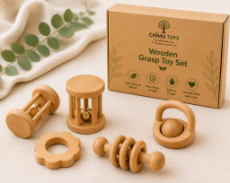 04 Wooden Grasp Toy Set
